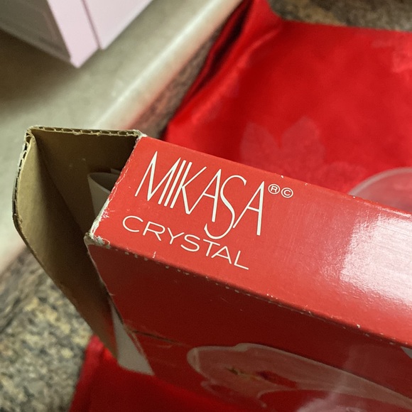 Vintage Mikasa Crystal Christmas Teddy Bear platter - Picture 3 of 8